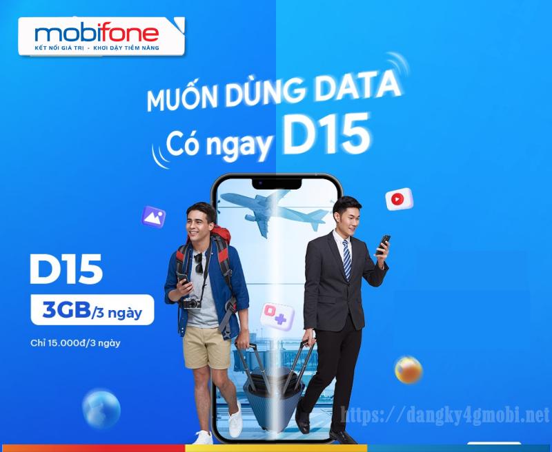 Đăng ký gói D15 Mobifone