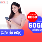 Hướng dẫn đăng ký gói cước ED60 Mobifone nhận ưu đãi 60GB data