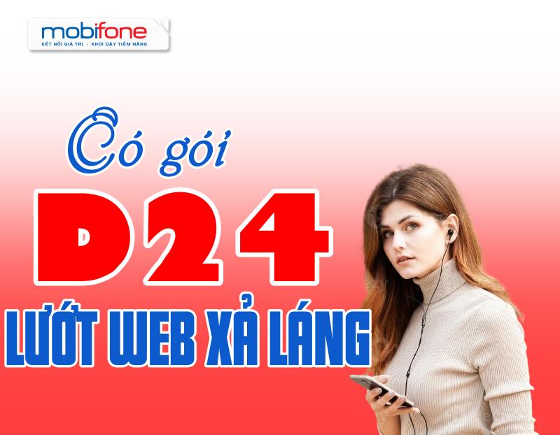 Hướng dẫn đăng ký gói D24 Mobifone có ngay 24GB/ ngày