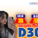 Hướng dẫn đăng ký gói D30 Mobifone nhận 7GB data