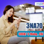 Đăng ký gói 3NA70 Mobifone có 30GB/ 3 tháng lướt web tiết kiệm