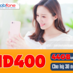 Hướng dẫn đăng ký gói HD400 Mobifone có 44GB lướt web