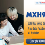 Đăng ký gói MXH90 Mobifone có 1GB/ Ngày free data Tiktok, Youtube