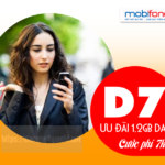 Hướng dẫn đăng ký gói D7 Mobifone có 1.2GB chỉ với 7000đ