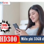 Hướng dẫn đăng ký gói HD300 Mobifone có 33GB data