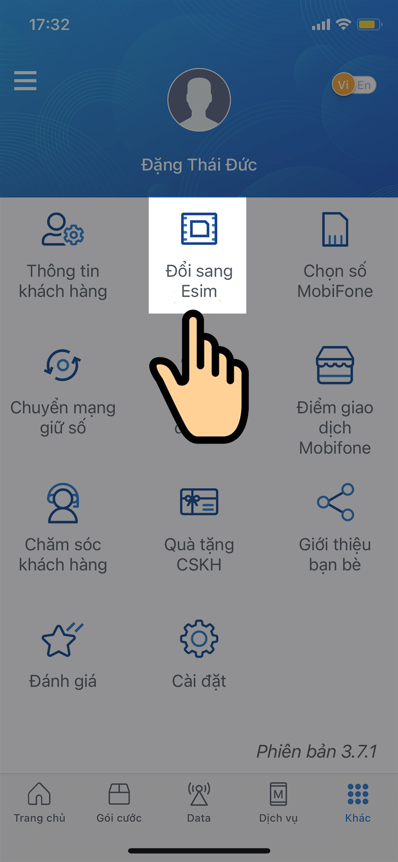 Cách đăng ký ESIM Mobifone online tại nhà đơn giản nhất