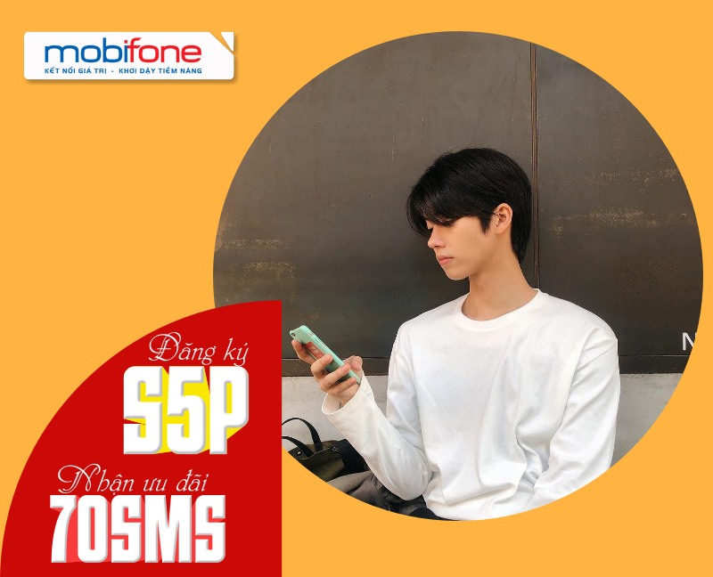 Cách đăng ký gói S5P Mobifone có 70 sms chỉ với 5K